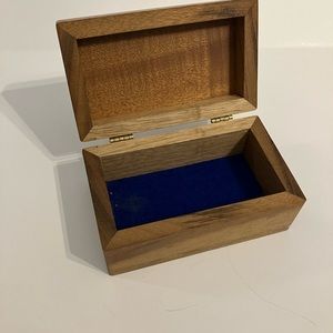 Trinket box lined with velvet